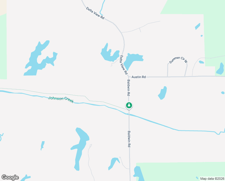 map of restaurants, bars, coffee shops, grocery stores, and more near 3929 Baldwin Road in Lake Cormorant