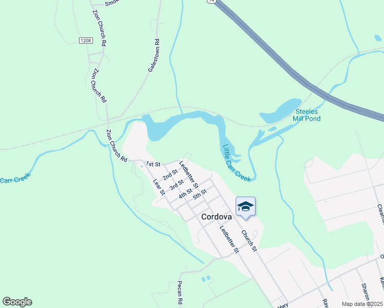 map of restaurants, bars, coffee shops, grocery stores, and more near 200-286 2nd St in Rockingham