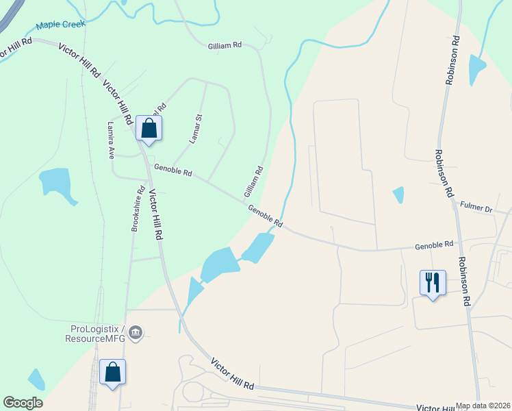 map of restaurants, bars, coffee shops, grocery stores, and more near 205 Genoble Road in Greer
