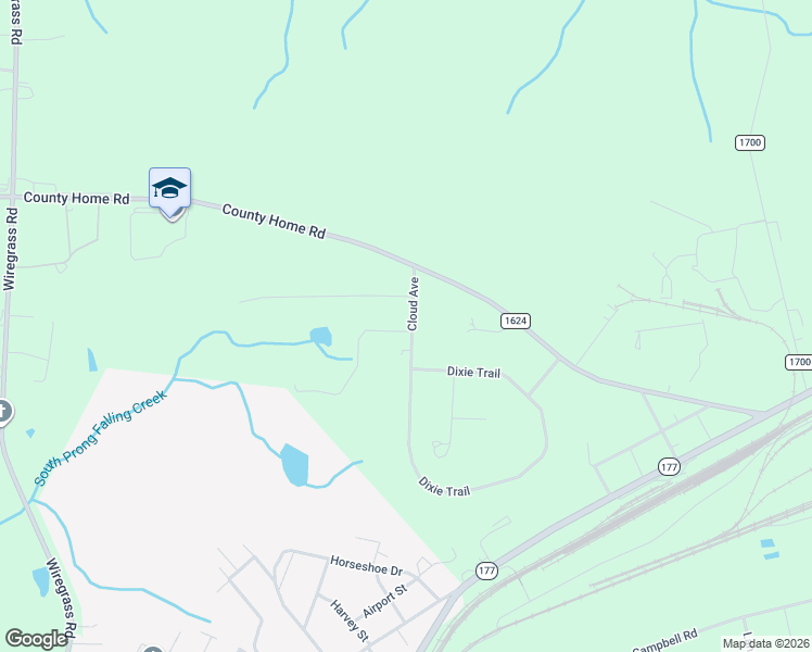 map of restaurants, bars, coffee shops, grocery stores, and more near 118 Cloud Avenue in Hamlet