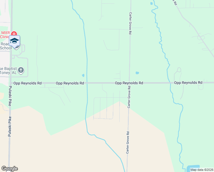 map of restaurants, bars, coffee shops, grocery stores, and more near 1709 Opp Reynolds Road in Toney