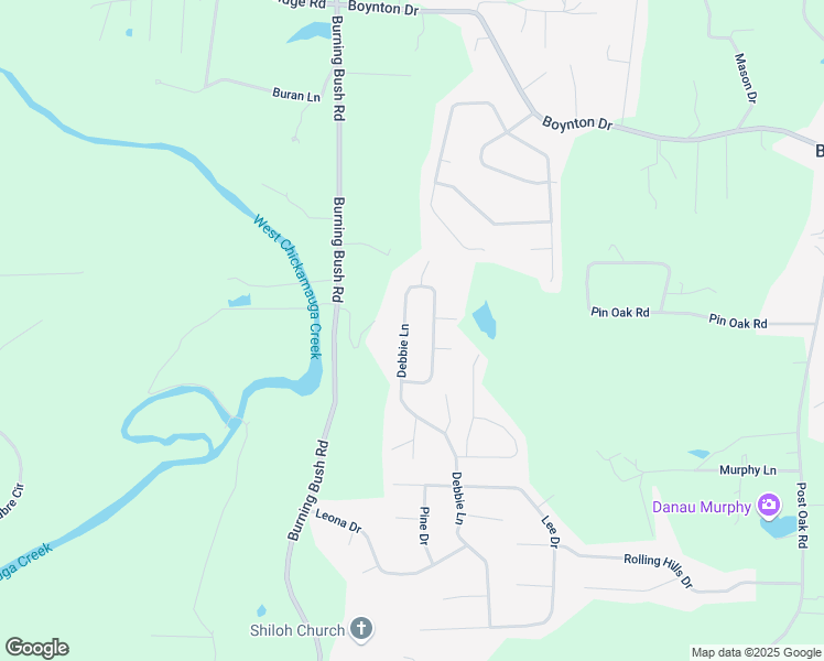 map of restaurants, bars, coffee shops, grocery stores, and more near 964 Debbie Lane in Ringgold
