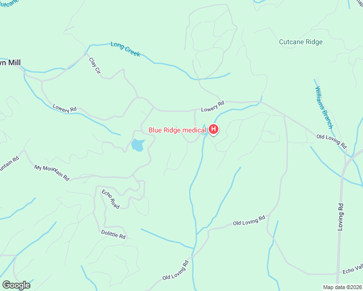 map of restaurants, bars, coffee shops, grocery stores, and more near 121 Laurel Crest Lane in Mineral Bluff