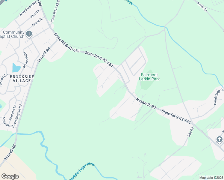 map of restaurants, bars, coffee shops, grocery stores, and more near 1329 Nazareth Road in Spartanburg