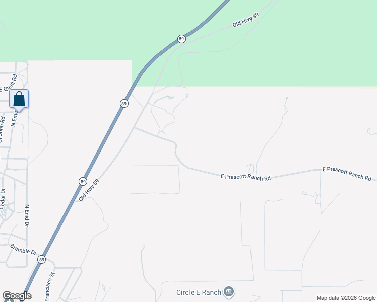 map of restaurants, bars, coffee shops, grocery stores, and more near in Paulden