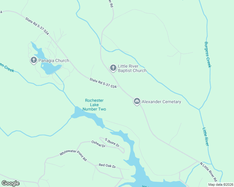 map of restaurants, bars, coffee shops, grocery stores, and more near 380 North Little River Road in Salem