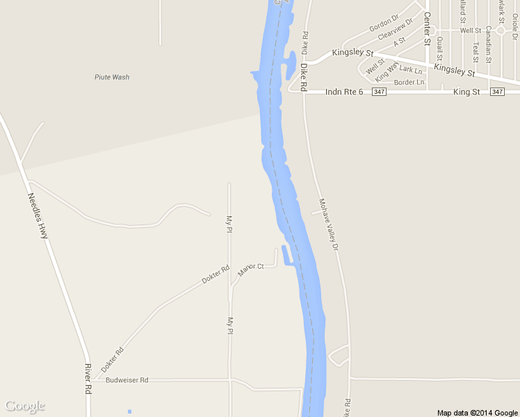 map of restaurants, bars, coffee shops, grocery stores, and more near My Place Road in Needles