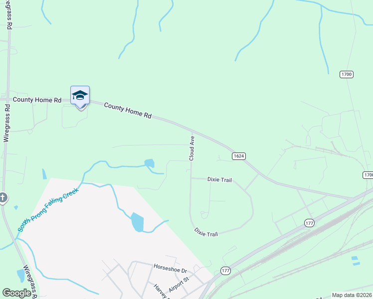 map of restaurants, bars, coffee shops, grocery stores, and more near 118 Cloud Avenue in Hamlet