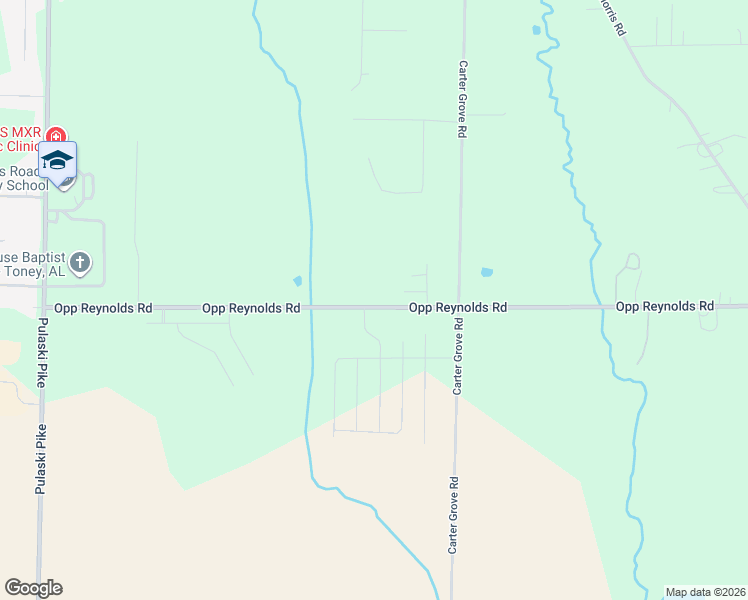 map of restaurants, bars, coffee shops, grocery stores, and more near 1695 Opp Reynolds Road in Toney