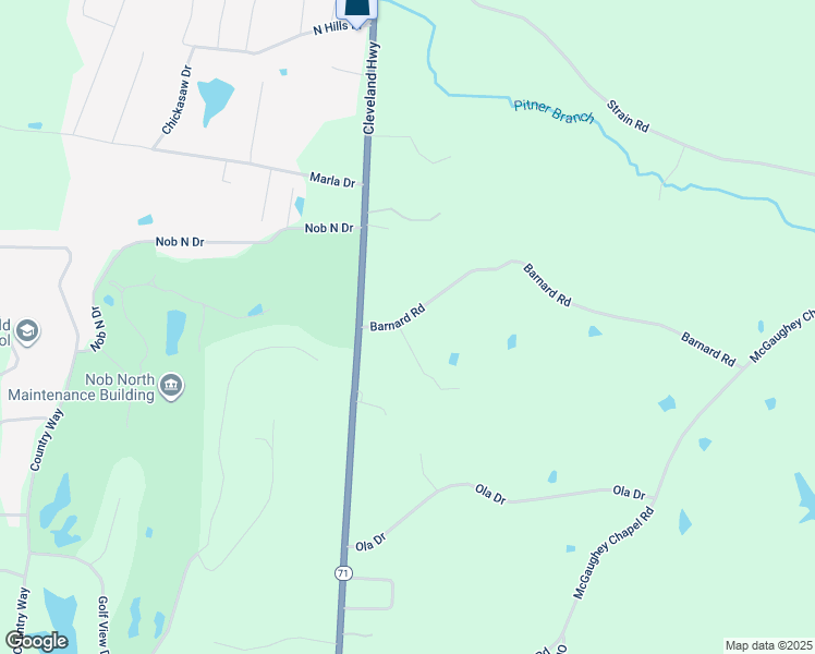map of restaurants, bars, coffee shops, grocery stores, and more near 126 Barnard Road in Cohutta