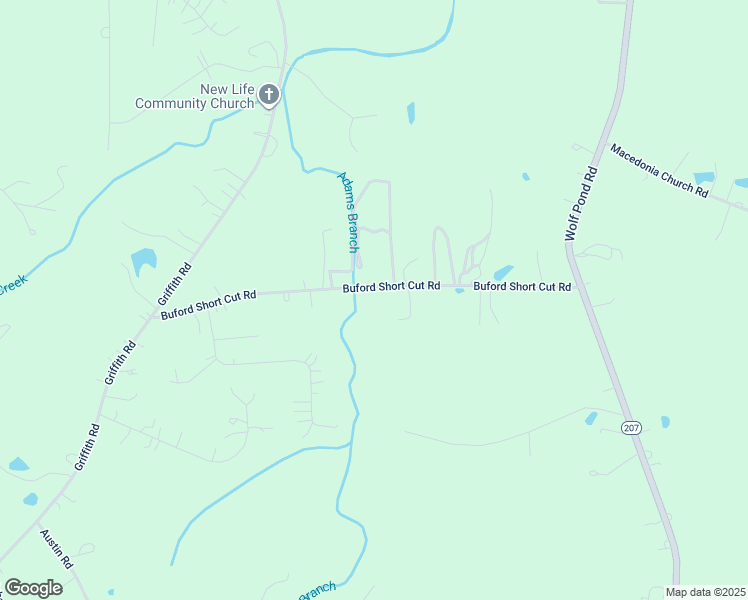 map of restaurants, bars, coffee shops, grocery stores, and more near 403 Buford Short Cut Road in Monroe