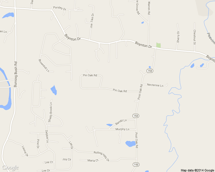map of restaurants, bars, coffee shops, grocery stores, and more near 276 Pin Oak Road in Ringgold