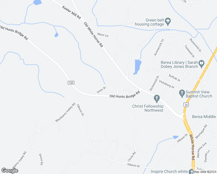 map of restaurants, bars, coffee shops, grocery stores, and more near 608 Drew Street in Greenville