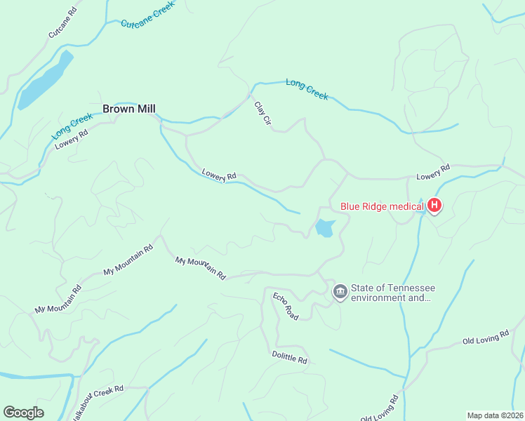 map of restaurants, bars, coffee shops, grocery stores, and more near 290 Turkey Trot Road in Morganton