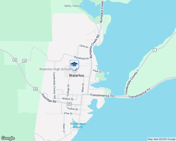 map of restaurants, bars, coffee shops, grocery stores, and more near 6904 County Road 14 in Waterloo
