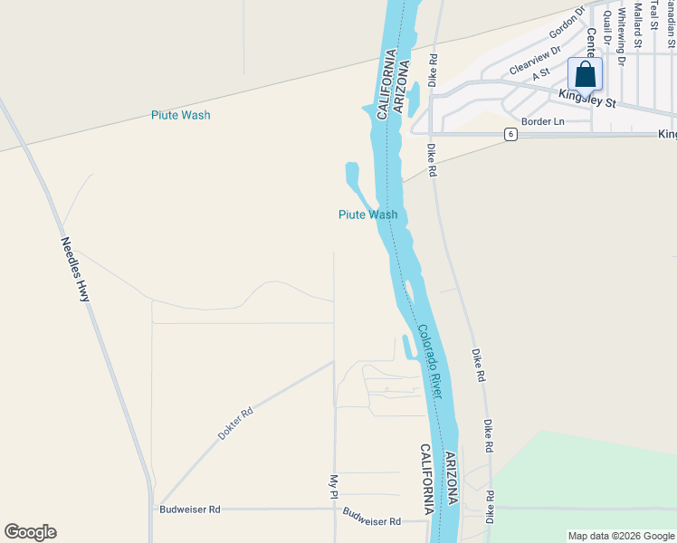 map of restaurants, bars, coffee shops, grocery stores, and more near My Place in Needles