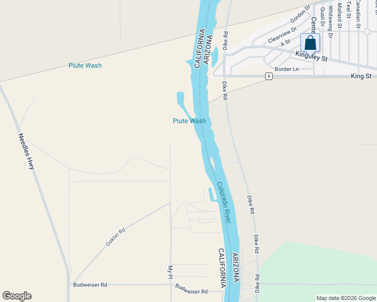 map of restaurants, bars, coffee shops, grocery stores, and more near 4782 My Place in Needles