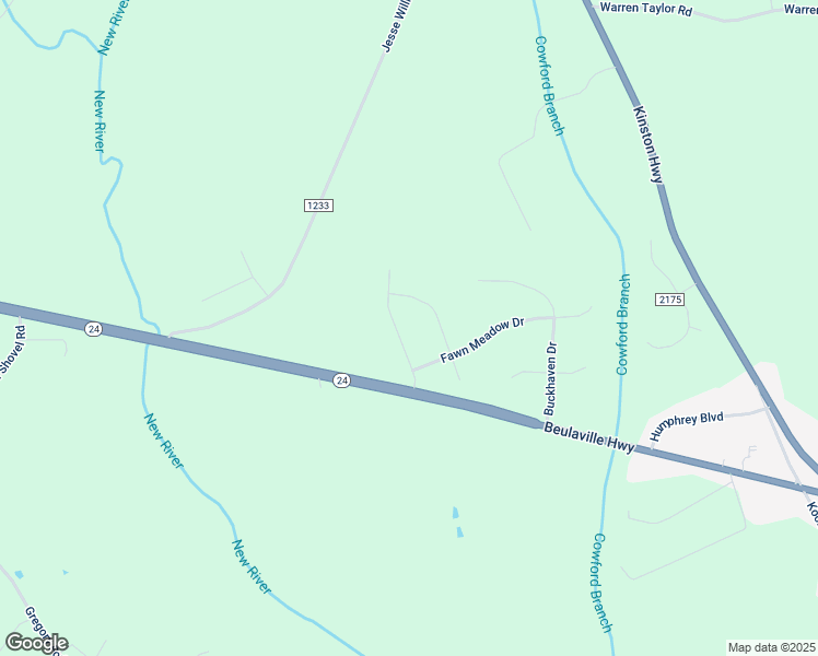 map of restaurants, bars, coffee shops, grocery stores, and more near 110 Woodwater Drive in Richlands