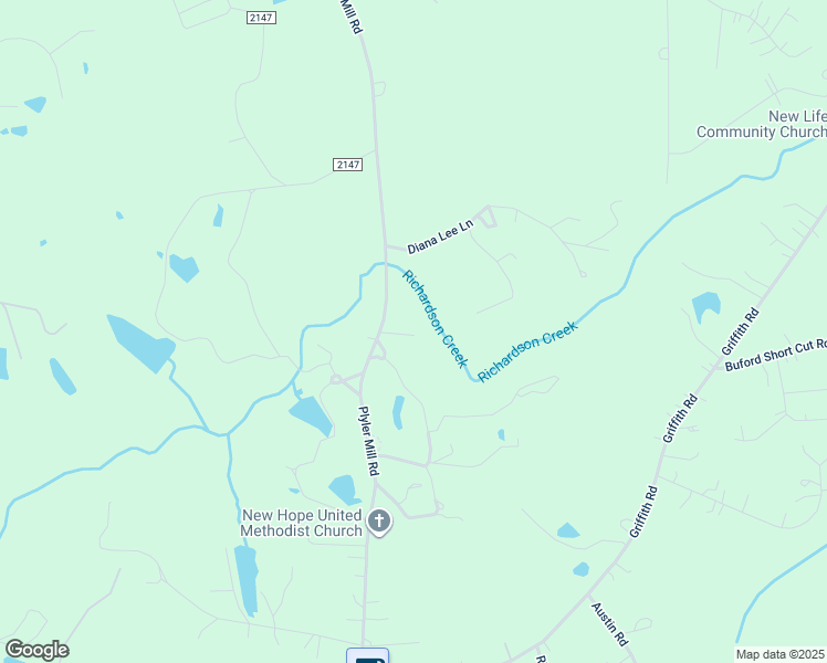 map of restaurants, bars, coffee shops, grocery stores, and more near 3009 Plyler Mill Road in Monroe