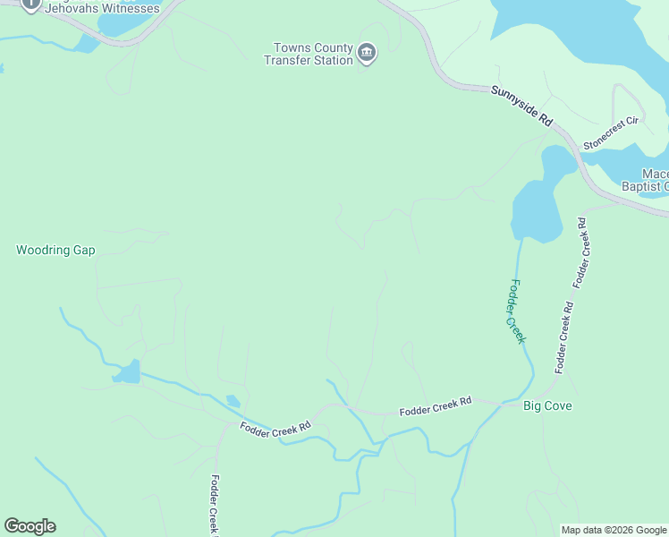 map of restaurants, bars, coffee shops, grocery stores, and more near 2297 Lovingood Road in Hiawassee