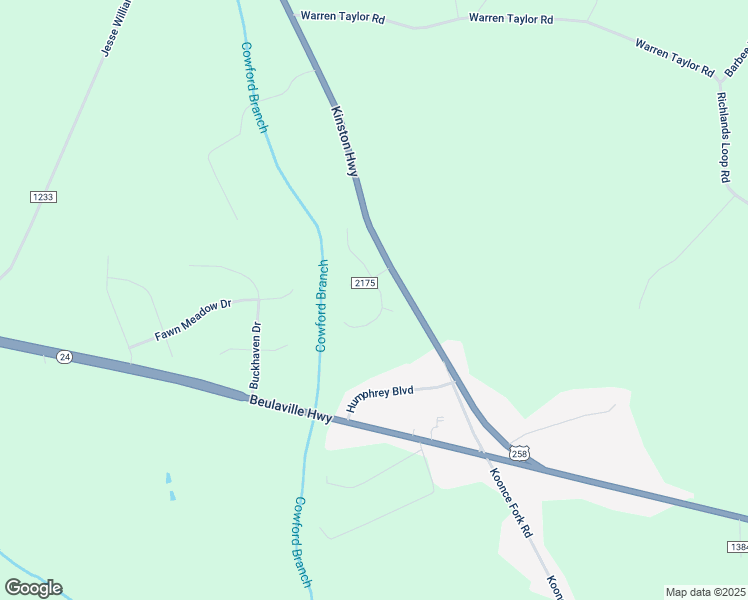 map of restaurants, bars, coffee shops, grocery stores, and more near 302 Shadyrock Path in Richlands