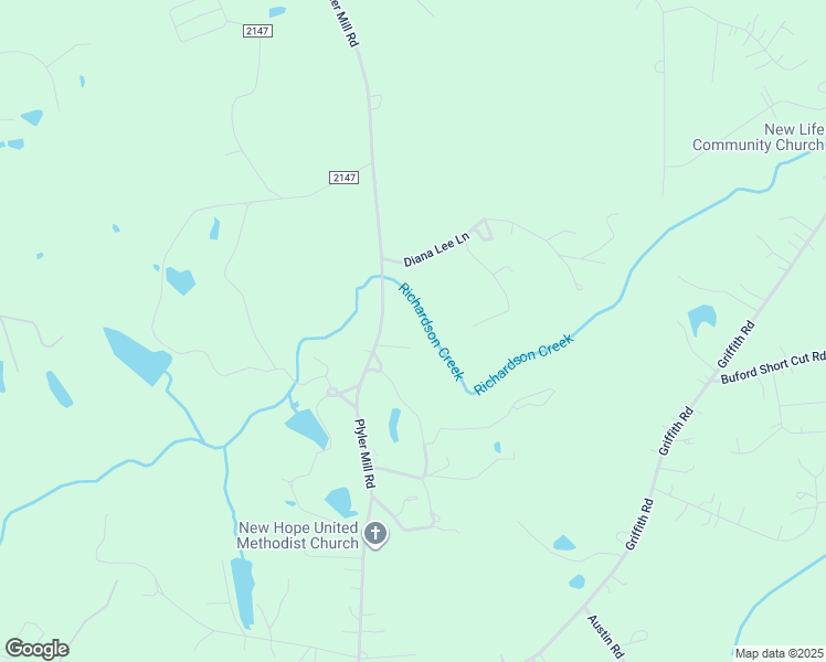 map of restaurants, bars, coffee shops, grocery stores, and more near 3009 Plyler Mill Road in Monroe