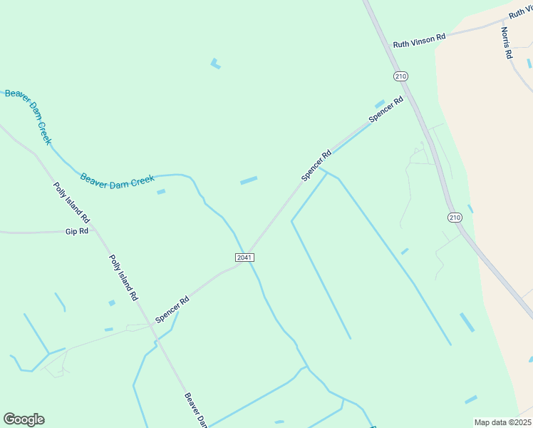 map of restaurants, bars, coffee shops, grocery stores, and more near 9599 Spencer Road in Autryville