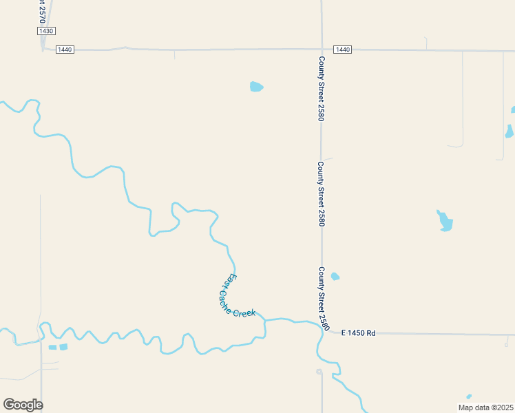map of restaurants, bars, coffee shops, grocery stores, and more near N2580 Road in Apache