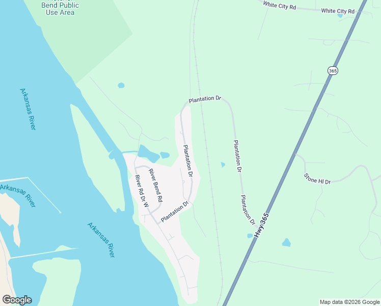 map of restaurants, bars, coffee shops, grocery stores, and more near 173 Plantation Drive in Mayflower