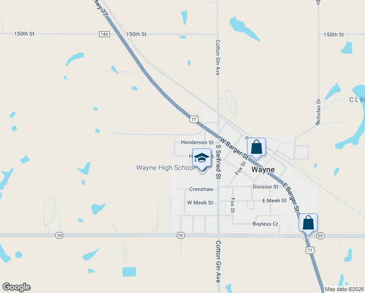 map of restaurants, bars, coffee shops, grocery stores, and more near 416 Henderson Street in Wayne
