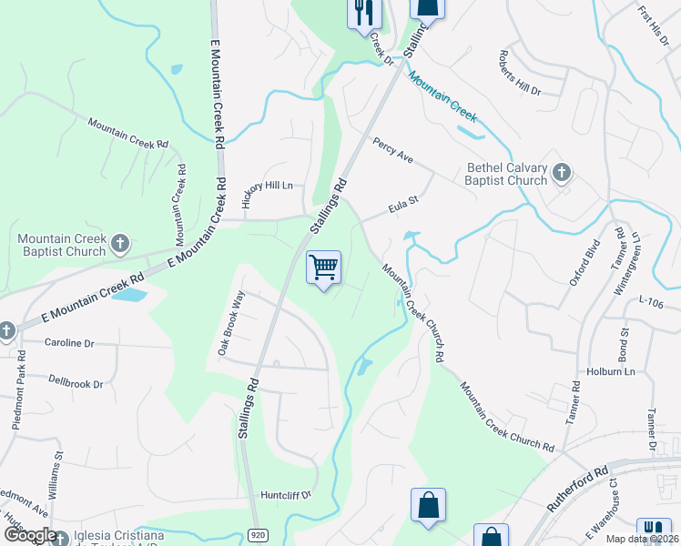 map of restaurants, bars, coffee shops, grocery stores, and more near 20 Pinehurst Green Way in Greenville