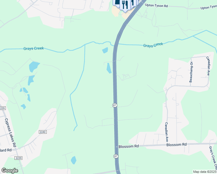 map of restaurants, bars, coffee shops, grocery stores, and more near in Fayetteville