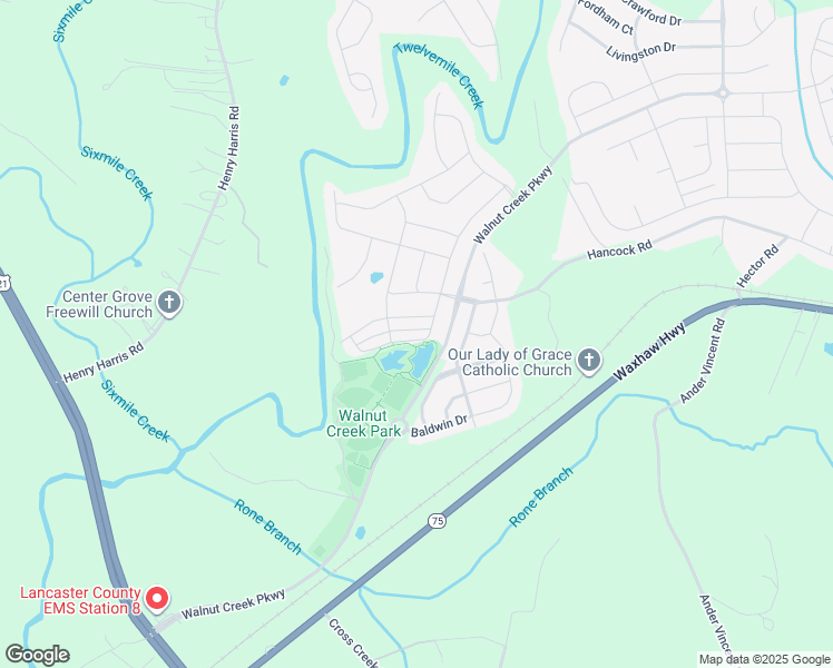 map of restaurants, bars, coffee shops, grocery stores, and more near 937 Pennington Drive in Lancaster