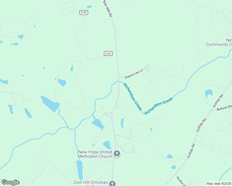 map of restaurants, bars, coffee shops, grocery stores, and more near 3002 Plyler Mill Road in Monroe