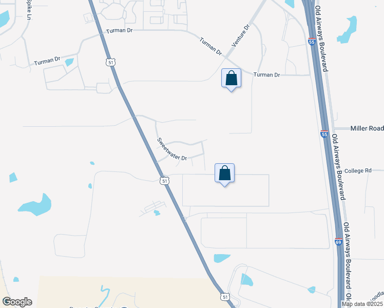 map of restaurants, bars, coffee shops, grocery stores, and more near 778 Sweetwater Drive in Southaven