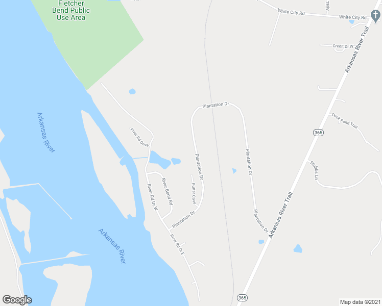 map of restaurants, bars, coffee shops, grocery stores, and more near 152 Plantation Drive in Mayflower