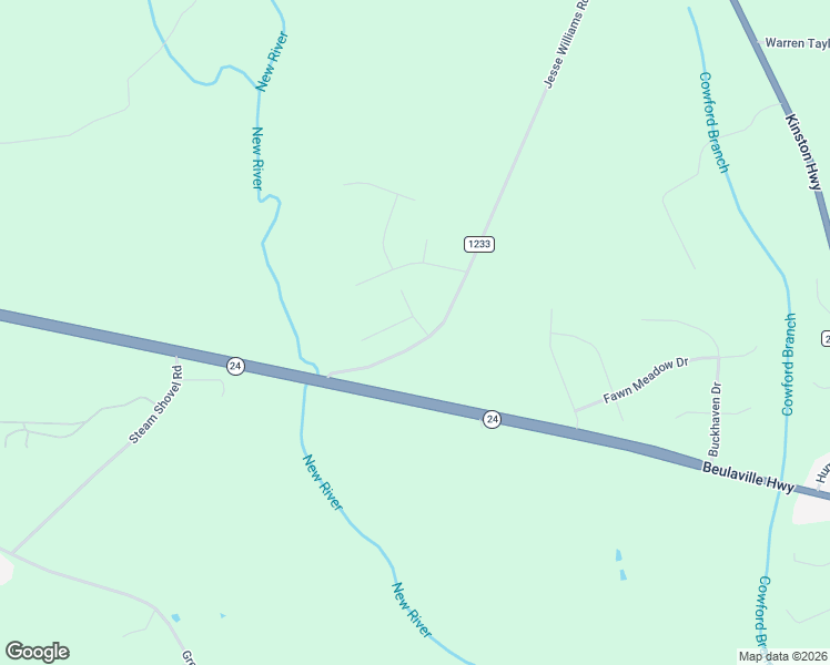 map of restaurants, bars, coffee shops, grocery stores, and more near 203 Classy Court in Richlands