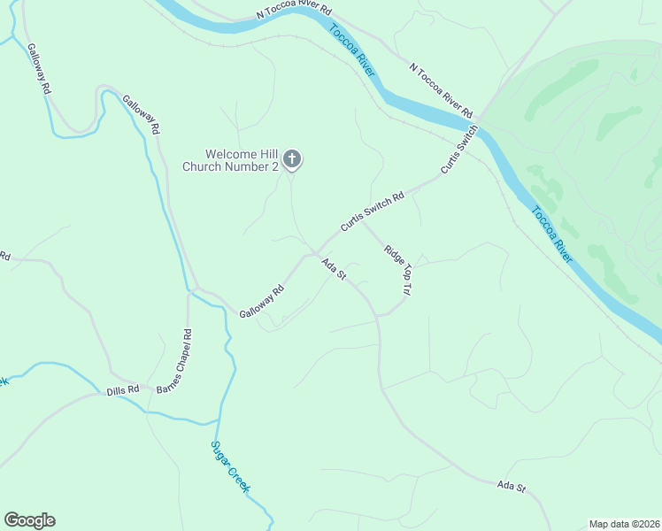 map of restaurants, bars, coffee shops, grocery stores, and more near 4260 Ada Street in Blue Ridge