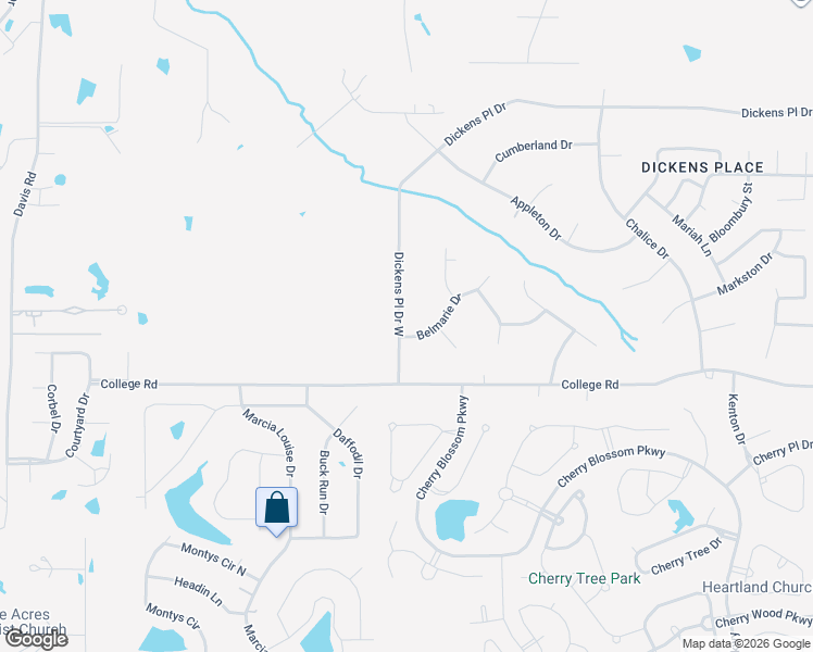 map of restaurants, bars, coffee shops, grocery stores, and more near 2091 Belmarie Cove in Southaven