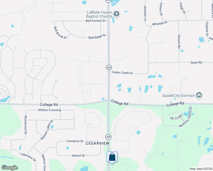 map of restaurants, bars, coffee shops, grocery stores, and more near 8997 Jackson Lane in Olive Branch