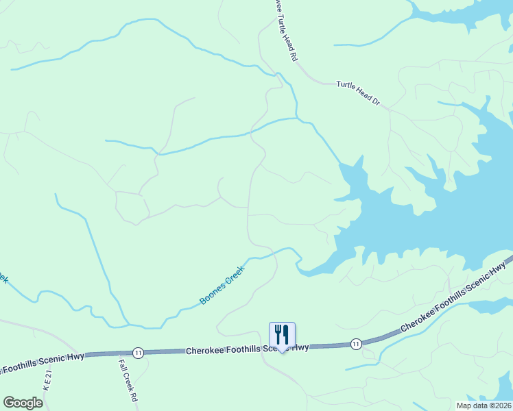 map of restaurants, bars, coffee shops, grocery stores, and more near 405 Shimmering Water Lane in Salem