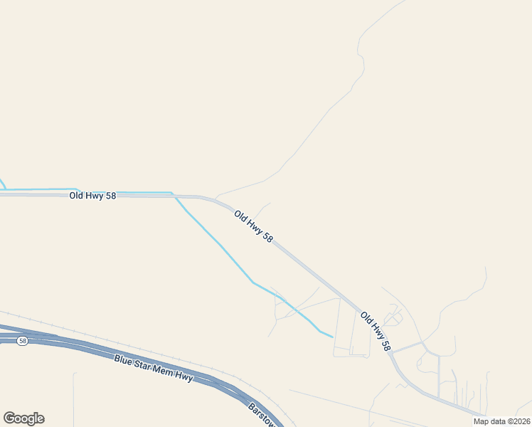 map of restaurants, bars, coffee shops, grocery stores, and more near 25790 California 58 in Barstow