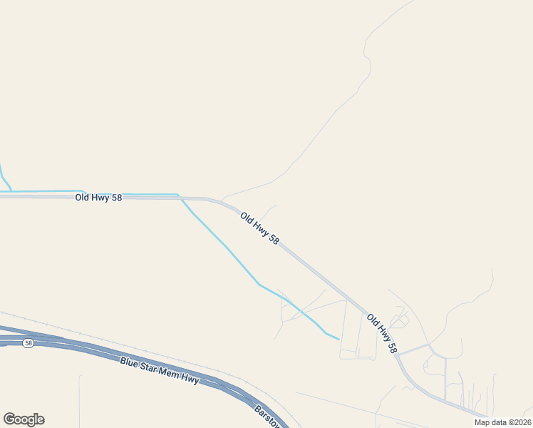 map of restaurants, bars, coffee shops, grocery stores, and more near 25790 California 58 in Barstow