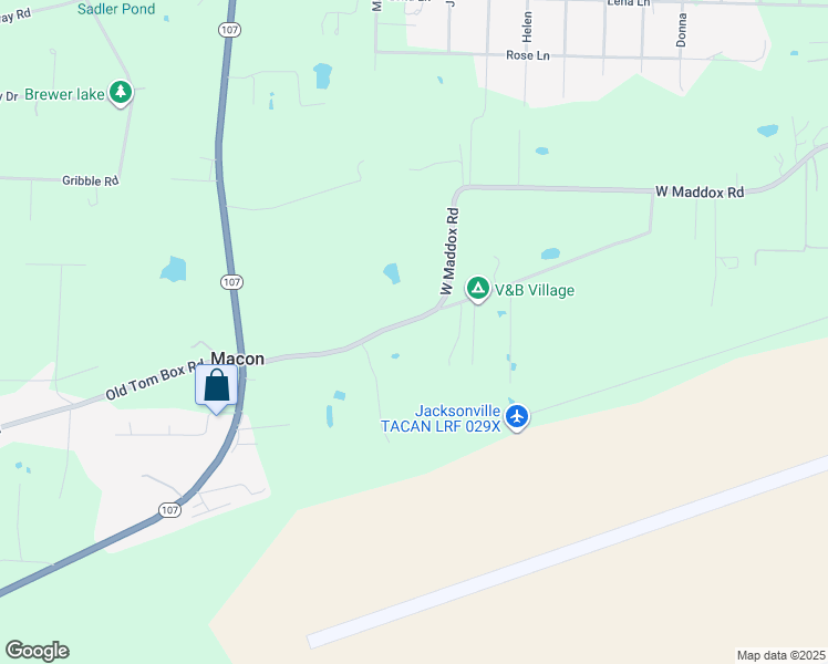 map of restaurants, bars, coffee shops, grocery stores, and more near 4819 Old Tom Box Road in Jacksonville