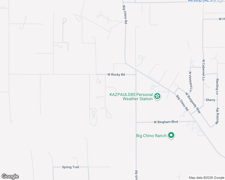 map of restaurants, bars, coffee shops, grocery stores, and more near 25855 North Matli Lane in Paulden