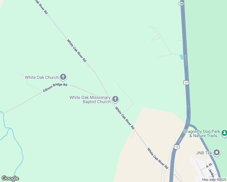 map of restaurants, bars, coffee shops, grocery stores, and more near 3654 White Oak River Road in Maysville
