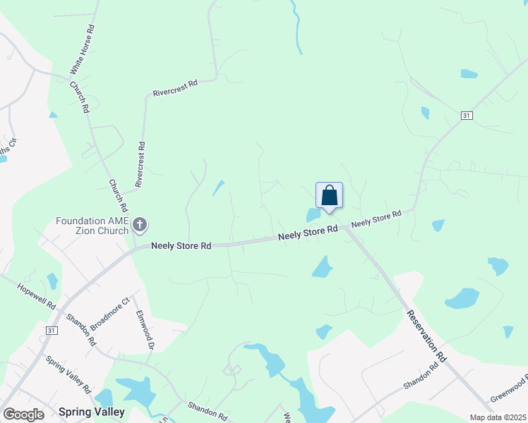 map of restaurants, bars, coffee shops, grocery stores, and more near 547 Hillside Drive in Rock Hill