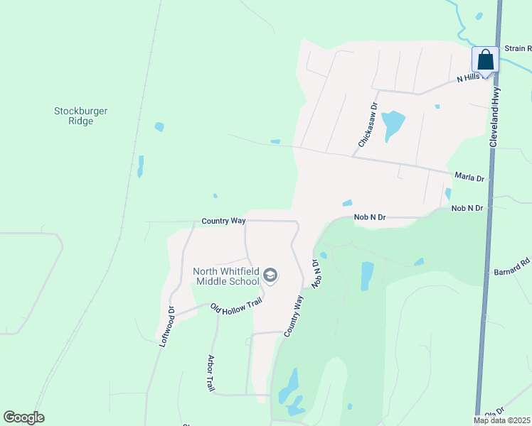 map of restaurants, bars, coffee shops, grocery stores, and more near 4254 Country Way in Cohutta