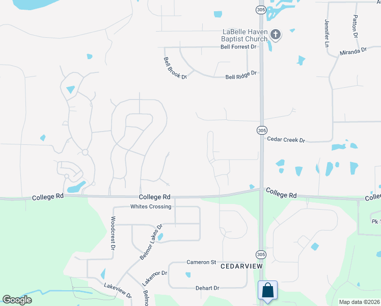 map of restaurants, bars, coffee shops, grocery stores, and more near 8730 College Road in Olive Branch