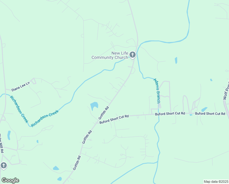 map of restaurants, bars, coffee shops, grocery stores, and more near 3412 Griffith Road in Monroe
